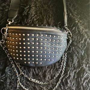 Studded Black Crossbody Bag - Steve Madden